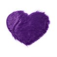thumbnail image 2 of Heart Shaped Shaggy Faux Fur Fluffy Rug Hairy Carpet Floor Mat Home Bedroom, 2 of 6