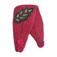 thumbnail image 1 of Crochet Headbands Winter Leaves Pattern with Rhinestones Elastic Head with Buttons. Adjustable Protector Wide Warm Chunky Hair Accessories for Girls Peach, 1 of 7