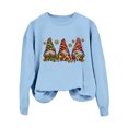 thumbnail image 1 of WEAIXIMIUNG Chandail en Molleton pour Femmes Col Rond Fermeture Éclair Mode de Noël Décontractée Imprimé Bonhomme de Neige Chandail à Manches Longues Sans Chapeau, 1 of 6
