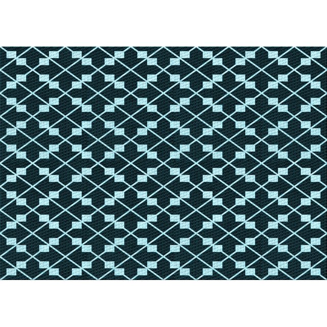 Ahgly Company Machine Washable Indoor Rectangle Transitional Deep Teal Green Area Rugs, 5' x 8'