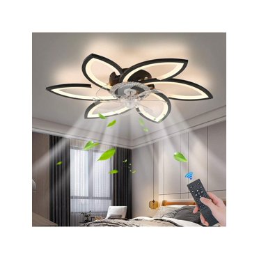 31" Ceiling Fan with Light,66W Dimmable Ceiling Fan 3 Color 6 Speed with Light Remote Control,Low Profile Ceiling Fan with Light for Bedroom Living Ro