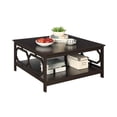 thumbnail image 4 of Convenience Concepts Omega Table Basse Carrée de 36 Pouces en Fini Bois Espresso, 4 of 5