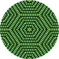thumbnail image 1 of Ahgly Company Machine Washable Indoor Round Transitional Night Black Area Rugs, 4' Round, 1 of 7