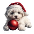thumbnail image 1 of Christmas Car Decoration,Cute Dog Series Acrylic Bag Computer Keychain and Car Rearview Mirror Hanging Decorations,Christmas Hanging Decorations,Car Decorations Christmas,Mirror for Car, 1 of 3