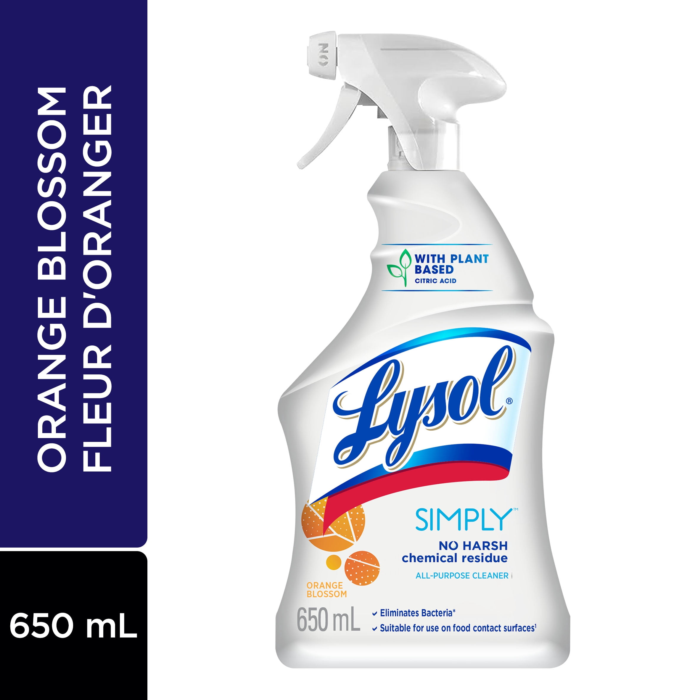 Nettoyant tout usage Lysol Simply ™, fleur d'oranger, 650 ml