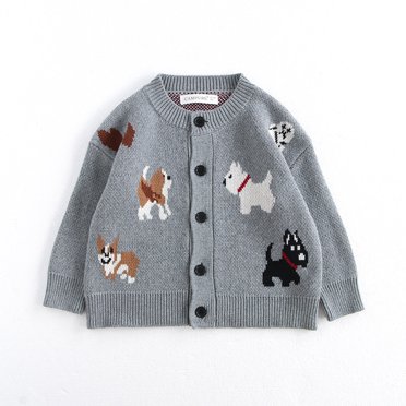 KYAIGUO Toddler Baby Girl Fall Winter Knit Sweaters 18M-8Y Kids Long Sleeve Cartoon Sweater Blouse