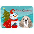 thumbnail image 1 of Carolines Treasures BB1836CMT Snowman With Cocker Spaniel Kitchen & Bath Mat, 20 x 30, 1 of 1