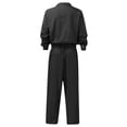 thumbnail image 4 of LOVZFMLL Cargo Pants for Men's Button Overalls Lapel Solid Color Jumpsuit Suit Thin Breathable Suit, 4 of 4