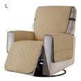 thumbnail image 1 of Chair Cover Polyester Recliner Protector Adjustable Washable Sofa Cover; Washable Sofa Furniture Cover, Sand Color, L, 1 of 9