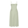 thumbnail image 5 of Gspmoly Robes pour Femmes, Mode pour Femmes Couleur Unie Style Dopamine Bretelle d'Épaule Bretelles Ajustables Robe à Poches Robe à Bretelles Robe à Col Rond Robes de Cocktail pour Femmes Offres du Jour, 5 of 5