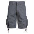 thumbnail image 2 of Styesk Mens Shorts Men's Pockets Cargo Pants Casual Button Classic Summer Short With Multi Pockets, 2 of 7