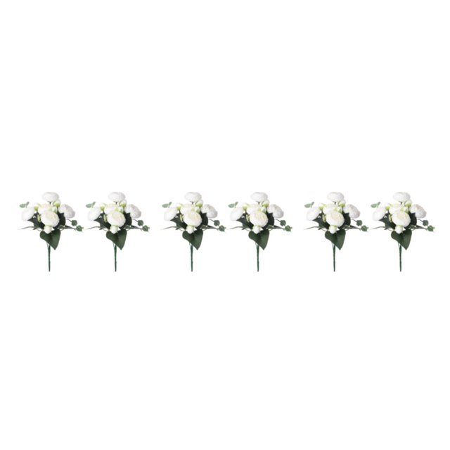 Baohd 2x Artificial Flowers – Elegant For Decoration Long-lasting Durability white 3Set