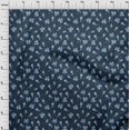 thumbnail image 4 of oneOone Velvet Blue2 Fabric Floral Retro Sewing Craft Projects Fabric Prints By Yard 58 Inch Wide, 4 of 5