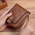 thumbnail image 3 of Men's PU Leather Large Capacity Card Holder Vintage Multifunctional Zipper Wallet Purse Card Bag Coin Purse, 3 of 6