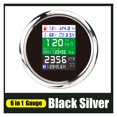 thumbnail image 1 of 85mm 6 in 1 Multi-functional Digital Gauge GPS Fuel Level Water Temp Oil Pressure 0~10Bar With Alarm For Car Boat Tacho meter ,Wide Applicability, 1 of 7