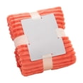 thumbnail image 3 of Oversized Cooling Quilt Wave Design Temperature Regulating 79x59in Double Layer Blanket Orange, 3 of 6