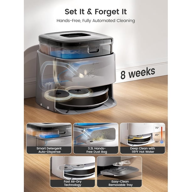 Lefant M3 Max Robot Vacuum and Mop, 20,000Pa Suction, Anti-Tangle
