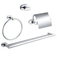 thumbnail image 1 of Ancona Aria Series 4-piece Bathroom Accessory Set in Chrome, 1 of 10