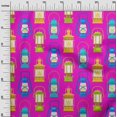 thumbnail image 3 of oneOone Tissu Popeline de Coton Sergé Fuchsia Rose, Matériau de Robe Rétro, Tissu Imprimé au Mètre, 56 Pouces de Large, 3 of 5