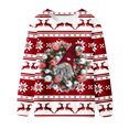 thumbnail image 4 of Penkiiy Chandail Unisexe à Manches Longues pour Homme, Graphique Drôle de Noël Laid 2TG Rouge, 4 of 4