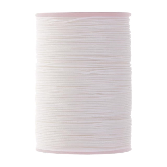 yuksok 1x Round Waxed Thread Cord Leather Sewing Hand Stitching Jewelry Craft White