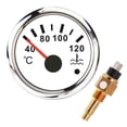 thumbnail image 1 of Digital 52mm Water Temp Gauge 40-120 With Water Temperature Sensor Sender M16*1.5 Water Temp Meter Indicator For Car Boat, 1 of 6