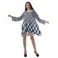 thumbnail image 4 of Moomaya Robe de Cocktail Imprimée à Manches Longues Tenues de Noël Robe Courte pour les Fêtes, 4 of 4
