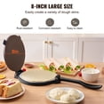 thumbnail image 2 of KFFKFF Pataconera Press, 8-Inch Dough Shaper for Tortilla and Roti, Pre-Seasoned Cast Iron Tortilla Maker, Robust Tortilladora Press with 100 Sheets of Parchment Paper, Flour Tortilla and Tawa Tool, 2 of 9