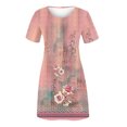 thumbnail image 3 of Cameland Robe d'Été pour Femme, Mode Bord de Mer, Décontractée, Imprimée, à Manches Courtes, à Col Rond, 3 of 4