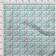 thumbnail image 3 of oneOone Cotton Silk Fabric Stripe|Leaves & Hen Block Print Fabric BTY 42 Inch Wide, 3 of 4