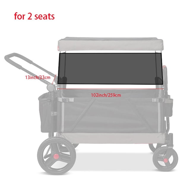 Stroller Wagon Sunshade Net For Wonderfold W4 W2 Breathable Mesh Net Cover Sun Protection Breathable Mesh Safety Anti-Slip
