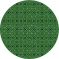 thumbnail image 1 of Ahgly Company Tapis Rond Lavable en Machine Intérieur Transitionnel Vert Forêt Foncé, 4 Pieds Rond, 1 of 7