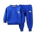 thumbnail image 1 of Pants for Girls Sweatshirt for Girls Boys And Girls Long Sleeved Round Neck Printed Sweatshirt And Pants Two-Piece Set with Elastic Waist And Long Pants Two-Piece Set, 1 of 9