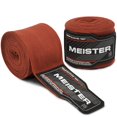 thumbnail image 1 of Meister Adult 180" Semi-Elastic Hand Wraps for MMA & Boxing (Pair) - Brown, 1 of 3