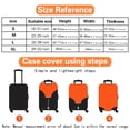 thumbnail image 3 of Luggage Cover Suitcase Protector Interesting Pattern Thicker Elastic Dust Covered for 18-32 Inch Trolley Case Travel Accessories purple XL, 3 of 6