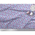 thumbnail image 3 of Soimoi Poly Georgette Fabric Leaves & Poppy Floral Print Fabric by the Yard 42 Inch Wide, 3 of 6