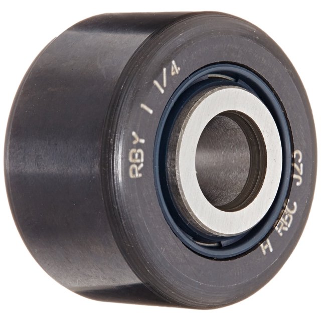 RBC Suiveur de Came RBY11/4 1,250 Pouces OD x 0,3750 Pouces ID, Type à Chape (Sans Goujon), Rouleau RBC Rouleau Cylindrique Design Suiveur de Came