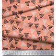 thumbnail image 3 of Soimoi Cotton Poplin Fabric Triangle Block Print Fabric by The Yard 56 Inch Wide, 3 of 3