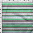 thumbnail image 4 of oneOone Tissu Georgette Viscose Vert Géométrique Rayures Inégales Matériel de Robe Tissu Imprimé Tissu au Mètre 42 Pouces de Large, 4 of 4