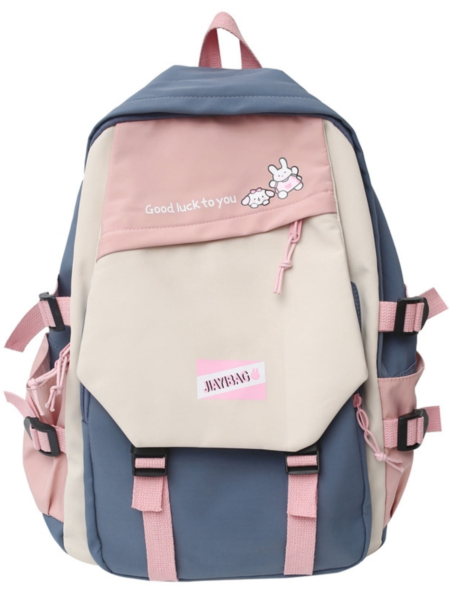 School Backpack Cute School Bag Large Middle High School Bookbag College Backpack for Girls Teens Kids, Pink