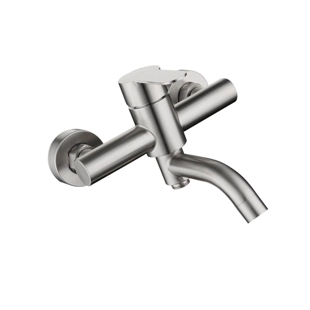 Shower Mixer Faucet Install Range Tub Faucet Single 13-17cm range 13cm 17cm Surface Brushed Bathroom System