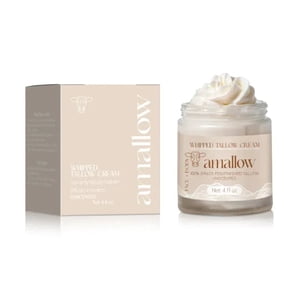 Amallow Crème de beurre Crème du visage hydratante - Riche Hydratant visage hydratant pour la peau sèche avec beurre de karité, crème visage quotidienne unisexe pour les femmes et les hommes, 120ml