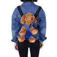 thumbnail image 4 of Five Holes Backpack Front Chest Tote Carrier Net Bag Pet Carrier Bag, Dog Carrier Bag, Easy-access Side Zips Traveling Long Trail Walks For Pet Hiking For Dog, 4 of 7