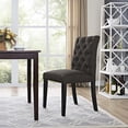 thumbnail image 5 of Modway Duchess Modern Tufted Upholstered Fabric Dining Chair, Brown, 5 of 5