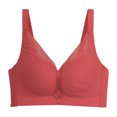 thumbnail image 1 of XZNGL Fashion Comfortable Womans Lace Beauty Back Solid Strap Wrap Plus Size Bra, 1 of 4