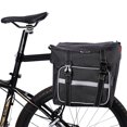 thumbnail image 2 of WEST BIKING 28L Waterproof Bicycle Pannier Bag for Mountain Bikes, Lightweight & Foldable Rear Rack Bag with Reflective Strips, Black/Grey Options, Includes Rain Cover, 2 of 6