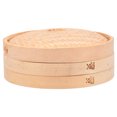 thumbnail image 1 of MasteelfCA 1 Set Handmade Bamboo Steamer Kitchen Food Steamer with Lid Cooking Tool, 1 of 7