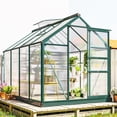 thumbnail image 1 of Outsunny 6' x 8' x 6.6' Aluminum Polycarbonate Walk-In Garden Greenhouse, 1 of 10
