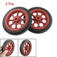 thumbnail image 2 of 4 Pcs Replaceable Shopping Basket Cart 4.4 Inch Wheels Red Black, 2 of 2