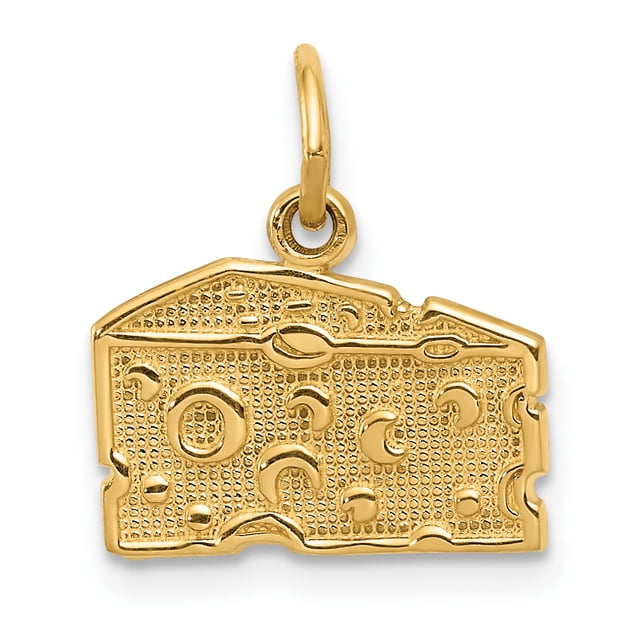 Charme Fromage Suisse en Or Jaune 14K